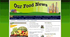 Desktop Screenshot of ourfoodnews.com